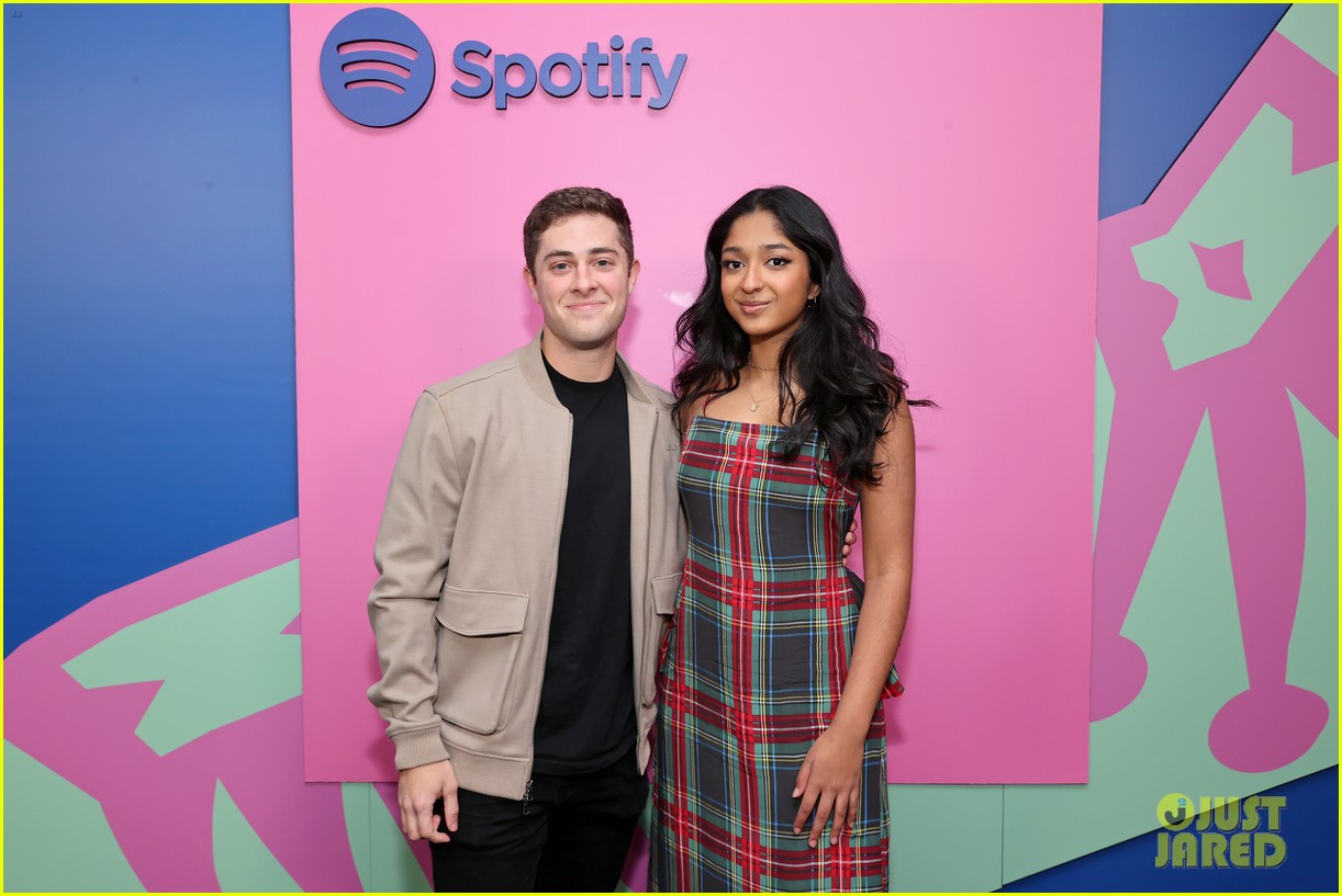 'Never Have I Ever' Stars Jaren Lewison & Maitreyi Ramakrishnan Attend Spotify Wrapped Party