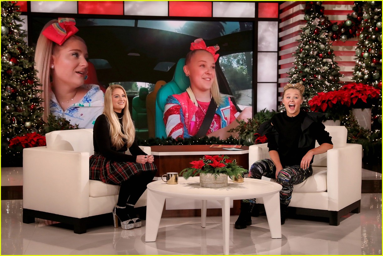 Meghan Trainor Made JoJo Siwa Cry On 'The Ellen Show' - Watch the Cute Moment!