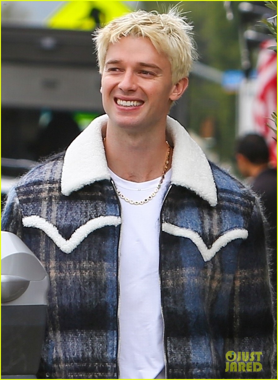 Patrick Schwarzenegger Shows Off New Platinum Blonde Hair While Out In LA