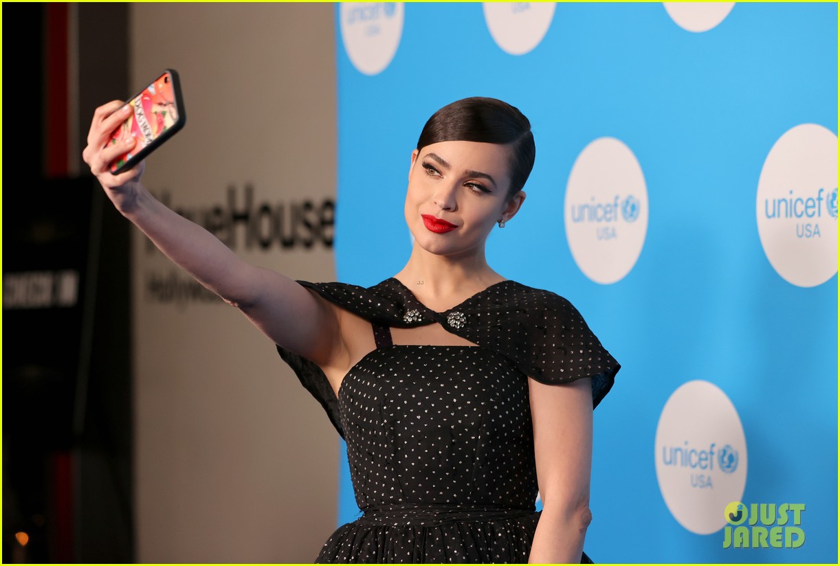 Sofia Carson Channels Audrey Hepburn at the UNICEF 75th Anniversary Celebration