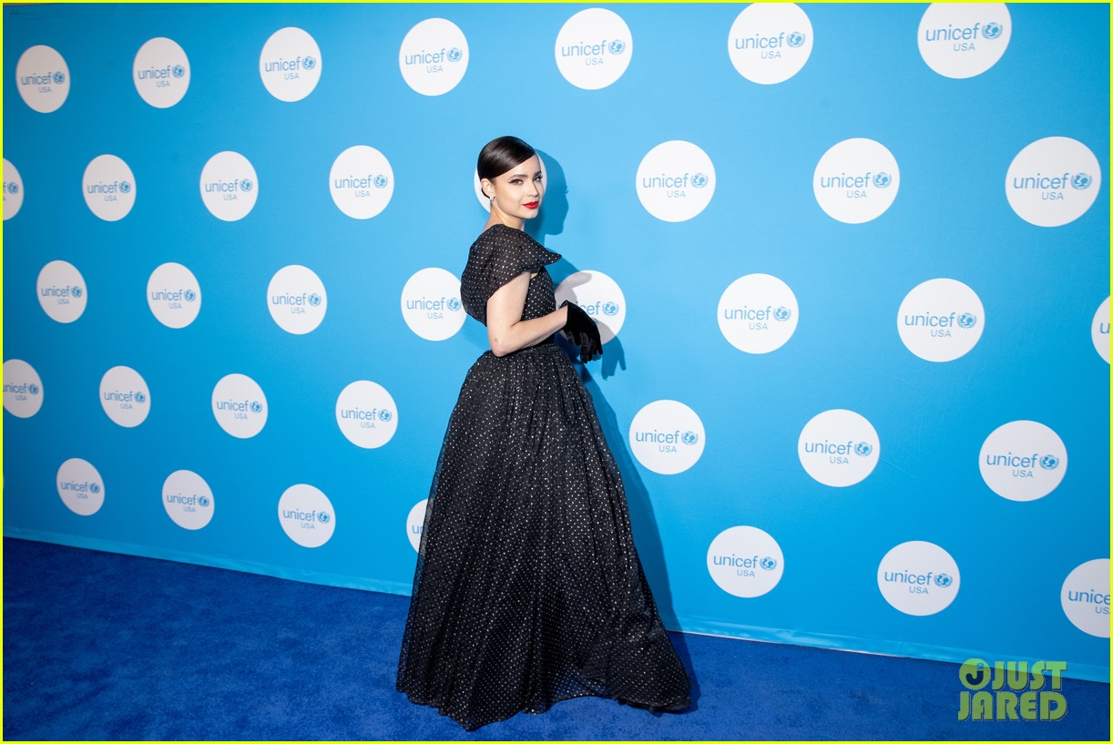 Sofia Carson Channels Audrey Hepburn at the UNICEF 75th Anniversary Celebration