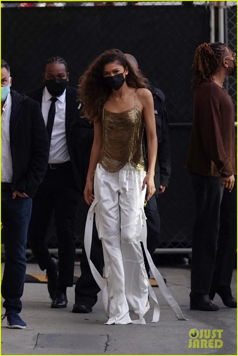 Tom Holland & Zendaya Greet Fans as They Arrive at 'Jimmy Kimmel Live!' 