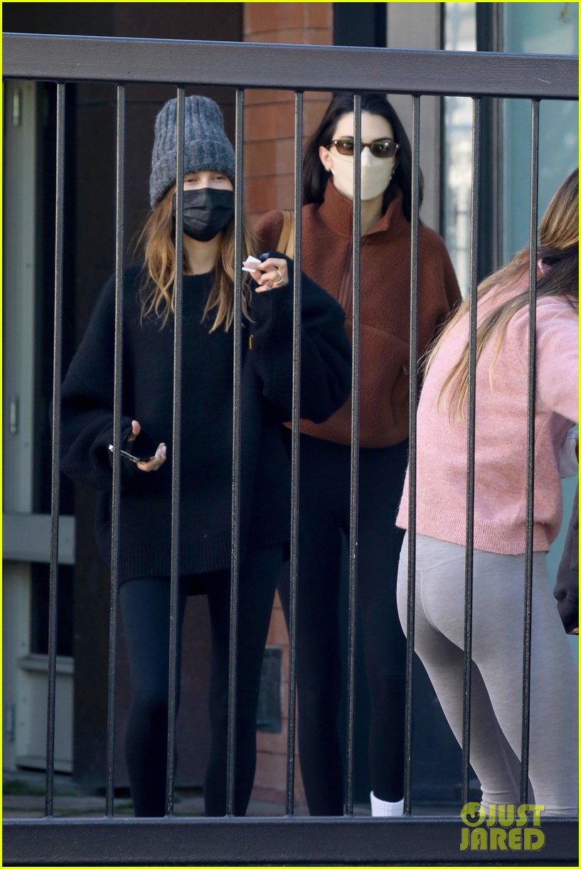 Kendall Jenner Joins Hailey Bieber for a Pilates Class to Start 2022