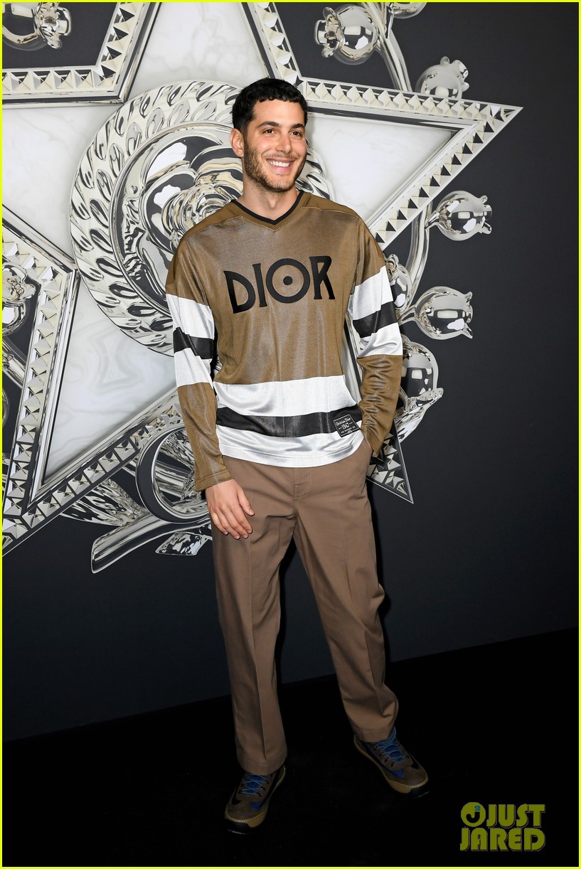 Thomas Doherty Sports a Different Look at Dior Homme Fashion Show