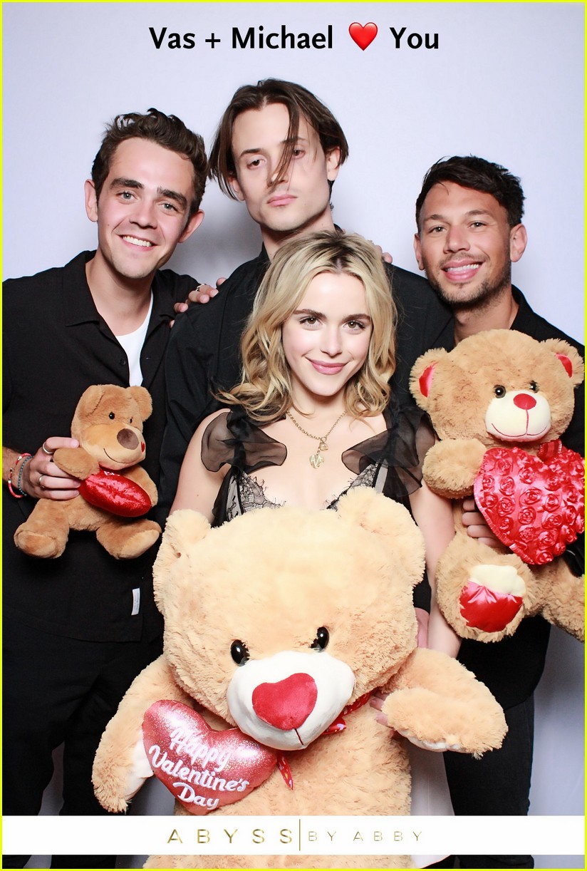 Kiernan Shipka & Gavin Leatherwood Attend Vas J Morgan and Michael Braun's Valentine's Party at Limitless Sunset