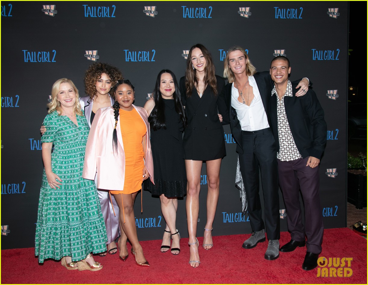 Griffin Gluck Shows Off Shaved Head at 'Tall Girl 2' Screening With Ava Michelle & More!