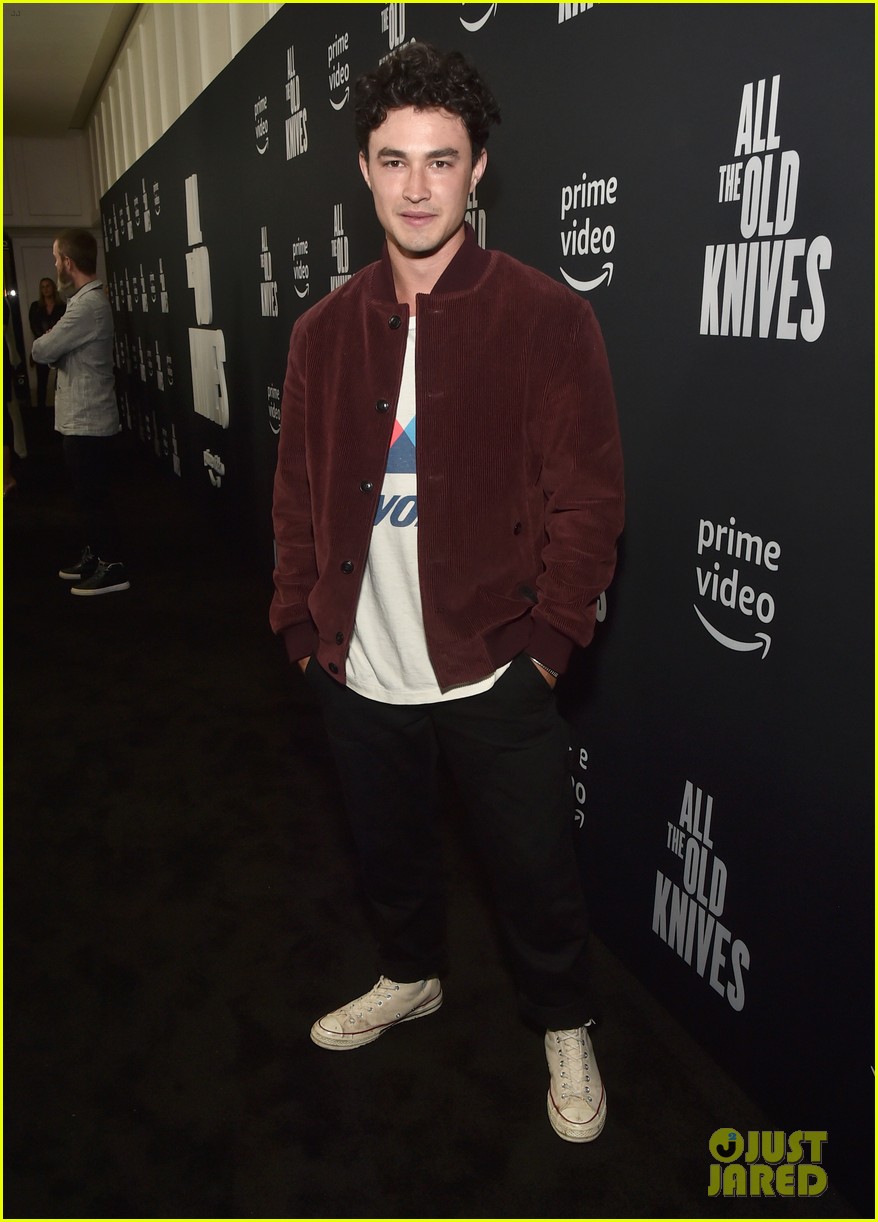 'CAOS' Stars Gavin Leatherwood, Luke Cook & Sam Corlett Attend 'All The Old Knives' Premiere