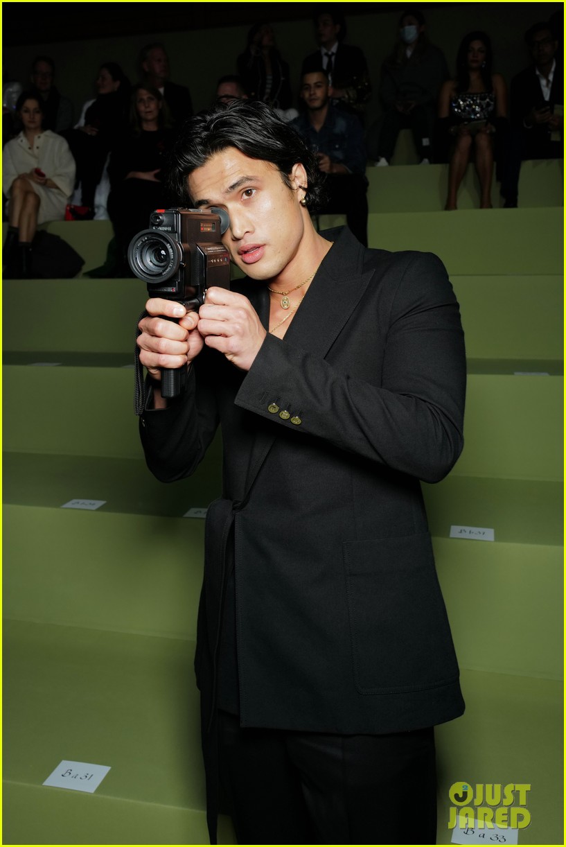 Riverdale's Charles Melton & Madelaine Petsch Sit Front Row at Balmain Fashion Show