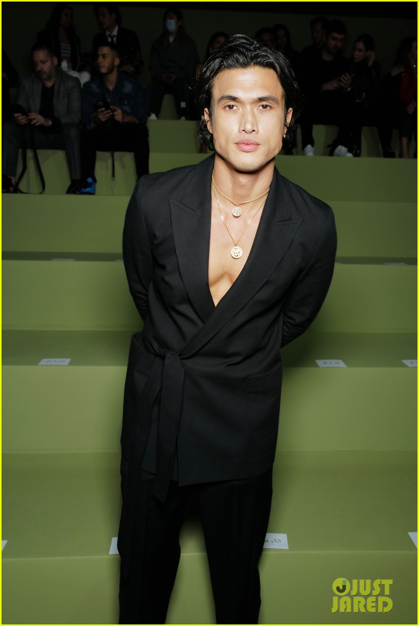 Riverdale's Charles Melton & Madelaine Petsch Sit Front Row at Balmain Fashion Show