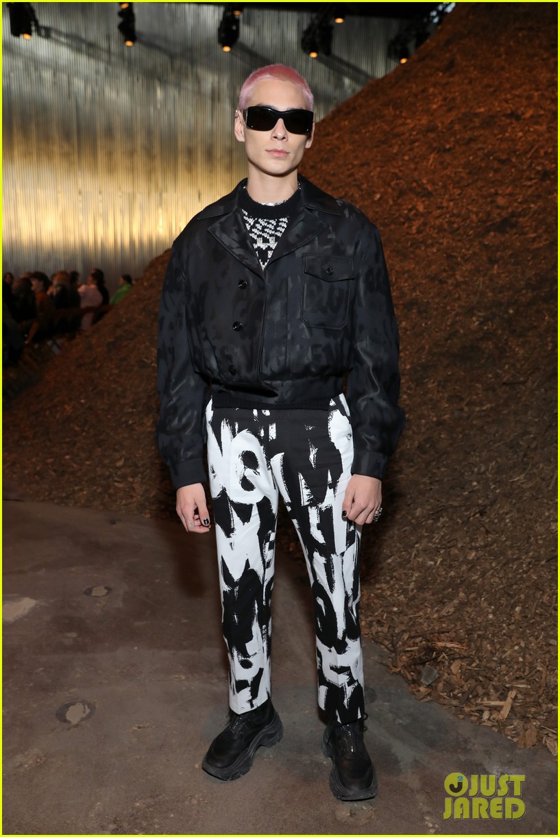Evan Mock, Avani Gregg & Anthony Reeves Attend Alexander McQueen Fashion Show