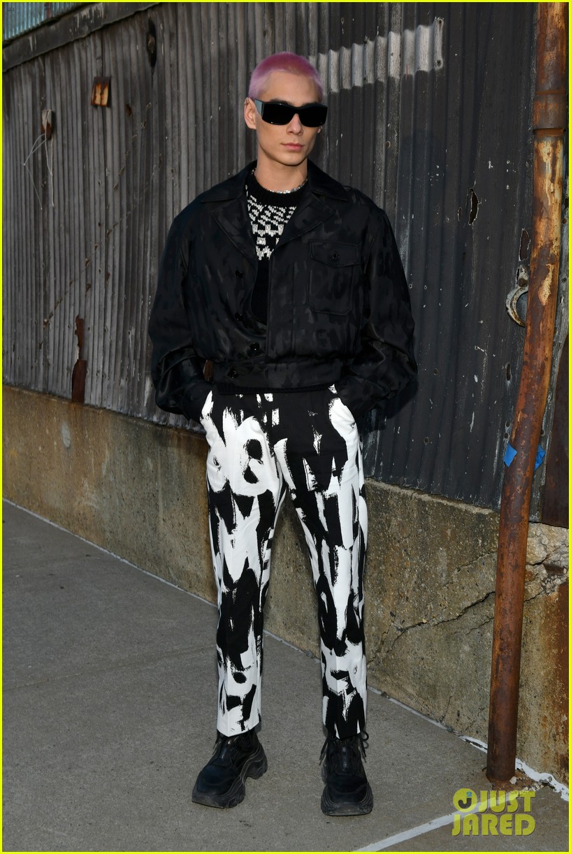 Evan Mock, Avani Gregg & Anthony Reeves Attend Alexander McQueen Fashion Show