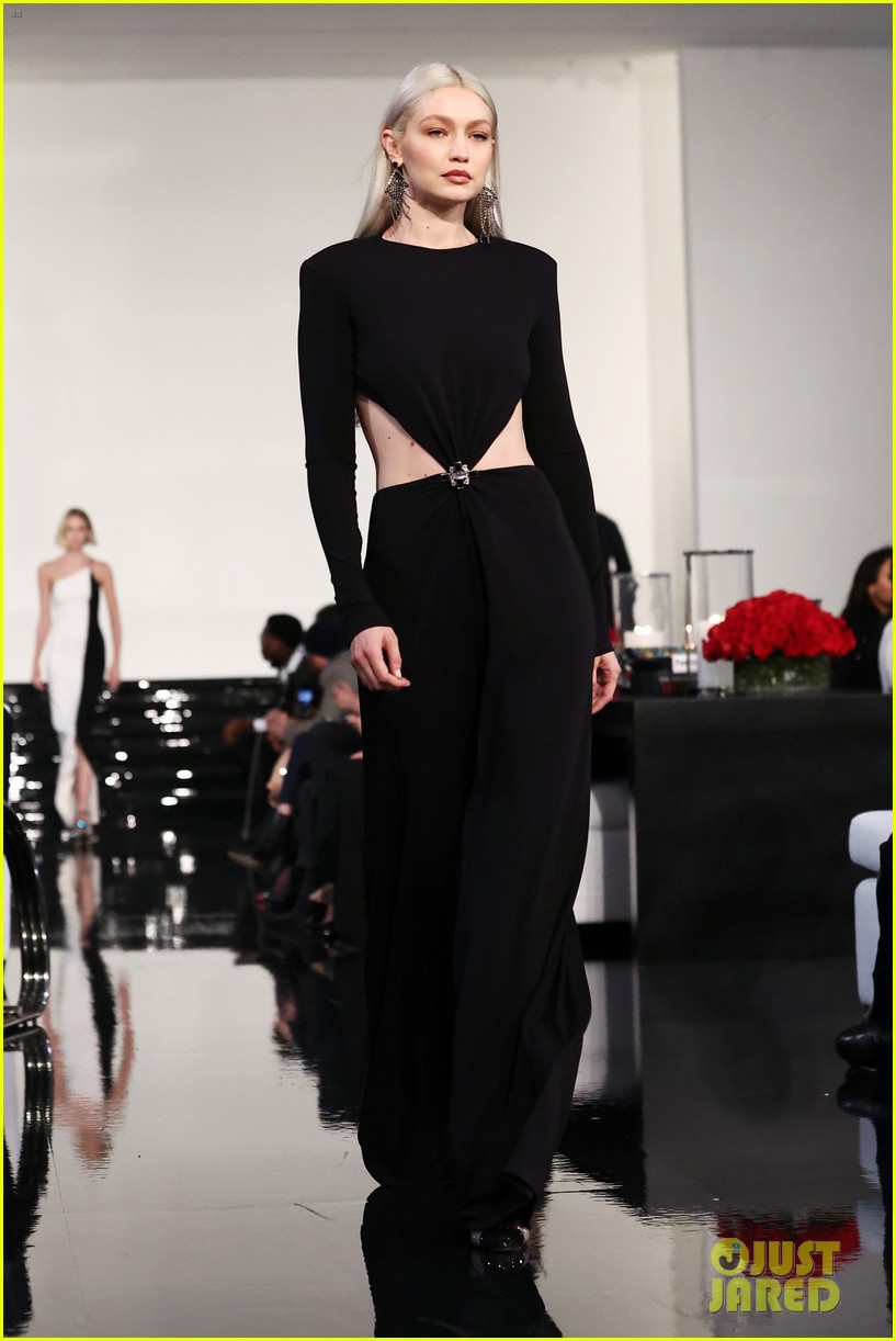 Bella Hadid Joins Big Sis Gigi Hadid in the Ralph Lauren Fashion Show!