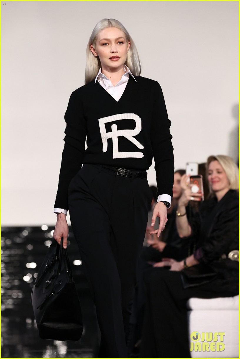 Bella Hadid Joins Big Sis Gigi Hadid in the Ralph Lauren Fashion Show!