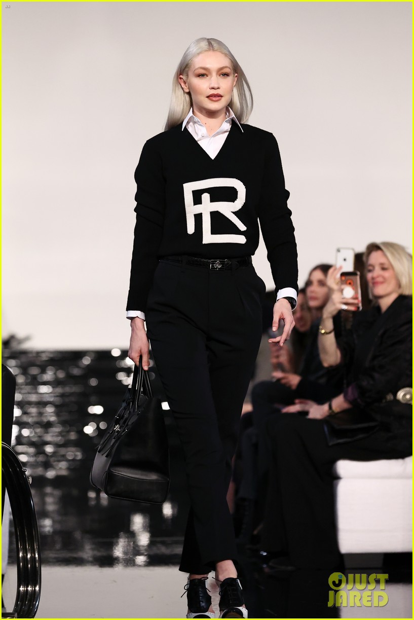 Bella Hadid Joins Big Sis Gigi Hadid in the Ralph Lauren Fashion Show!