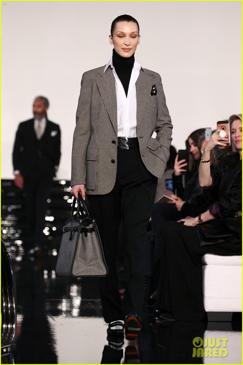 Bella Hadid Joins Big Sis Gigi Hadid in the Ralph Lauren Fashion Show!