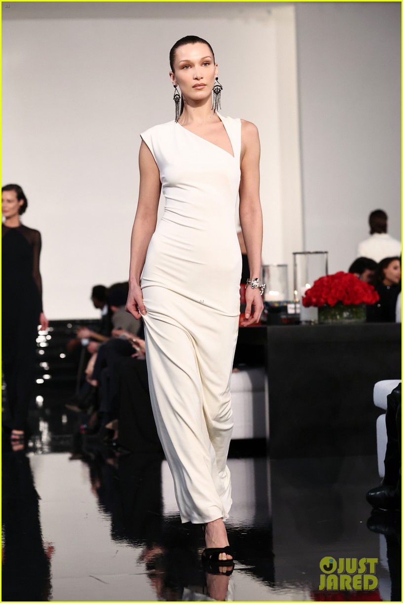 Bella Hadid Joins Big Sis Gigi Hadid in the Ralph Lauren Fashion Show!