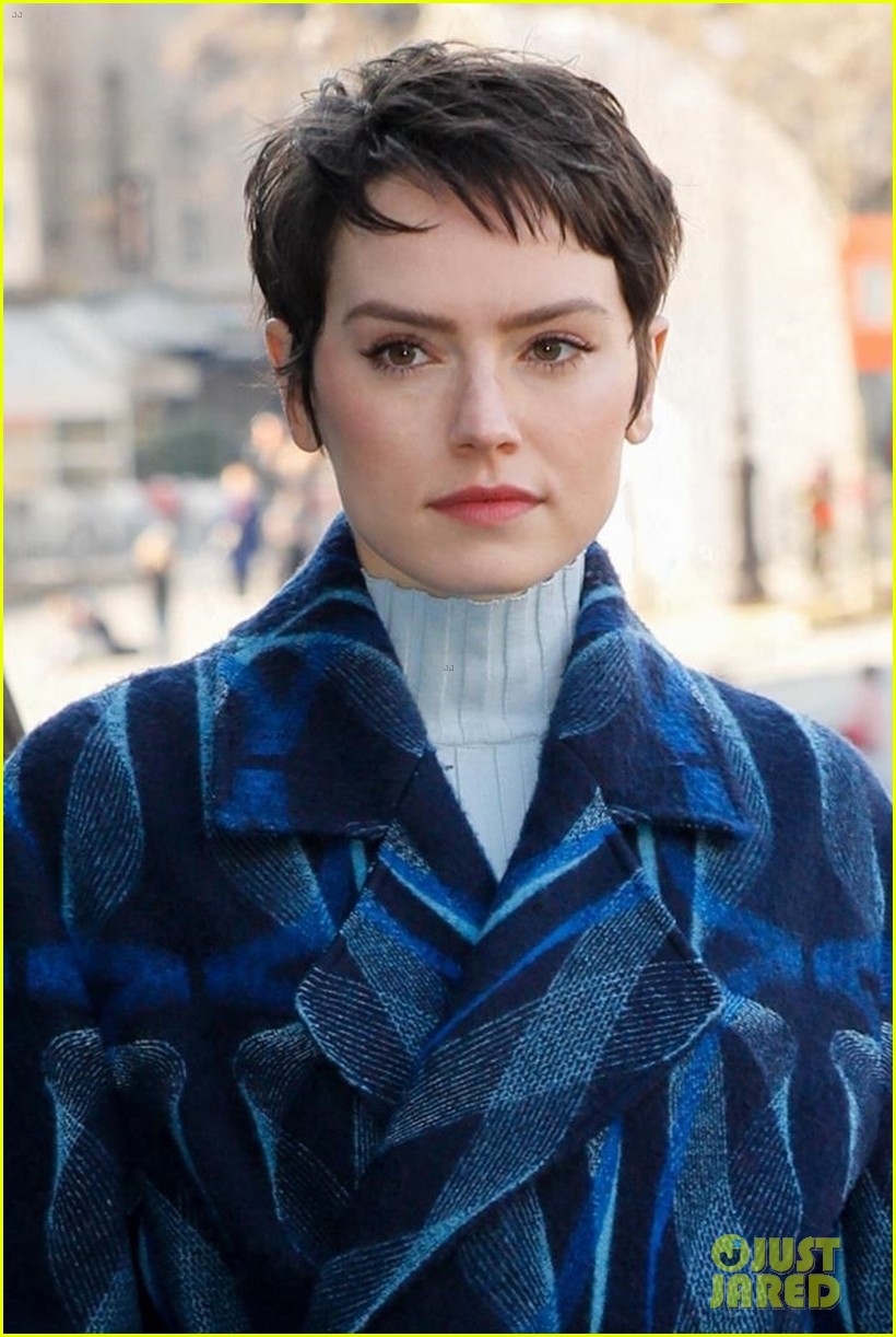 Minnie Mouse Wears New Stella McCartney Pantsuit to Fashion Show with Daisy Ridley