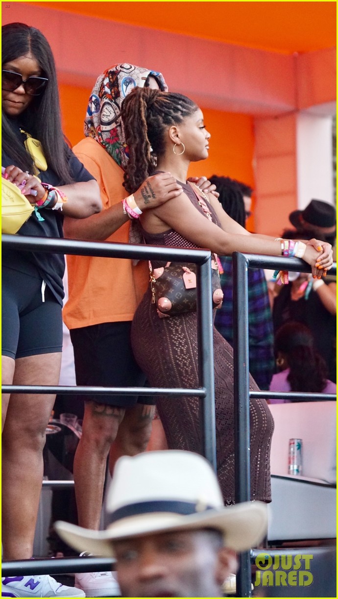 Halle Bailey Hangs Out With Boyfriend DDG at a Coachella Party