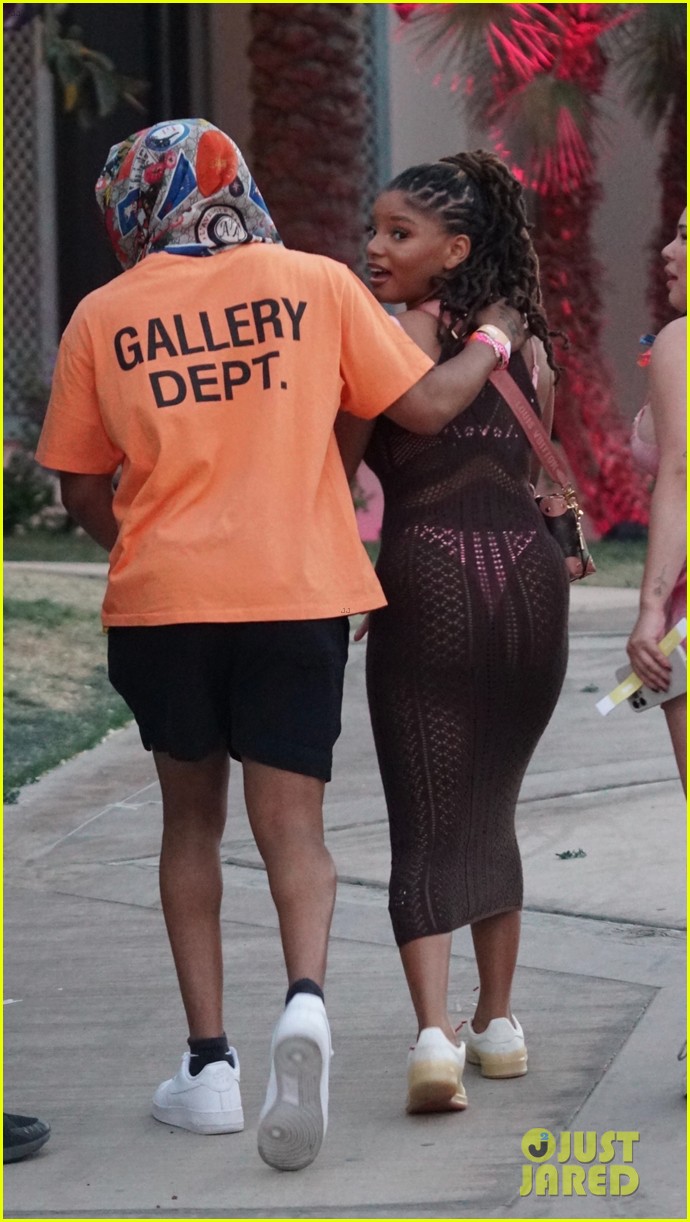 Halle Bailey Hangs Out With Boyfriend DDG at a Coachella Party