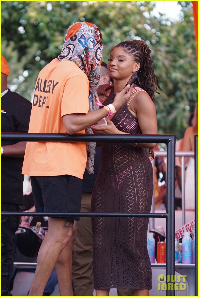 Halle Bailey Hangs Out With Boyfriend DDG at a Coachella Party
