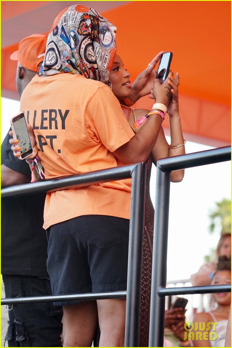 Halle Bailey Hangs Out With Boyfriend DDG at a Coachella Party