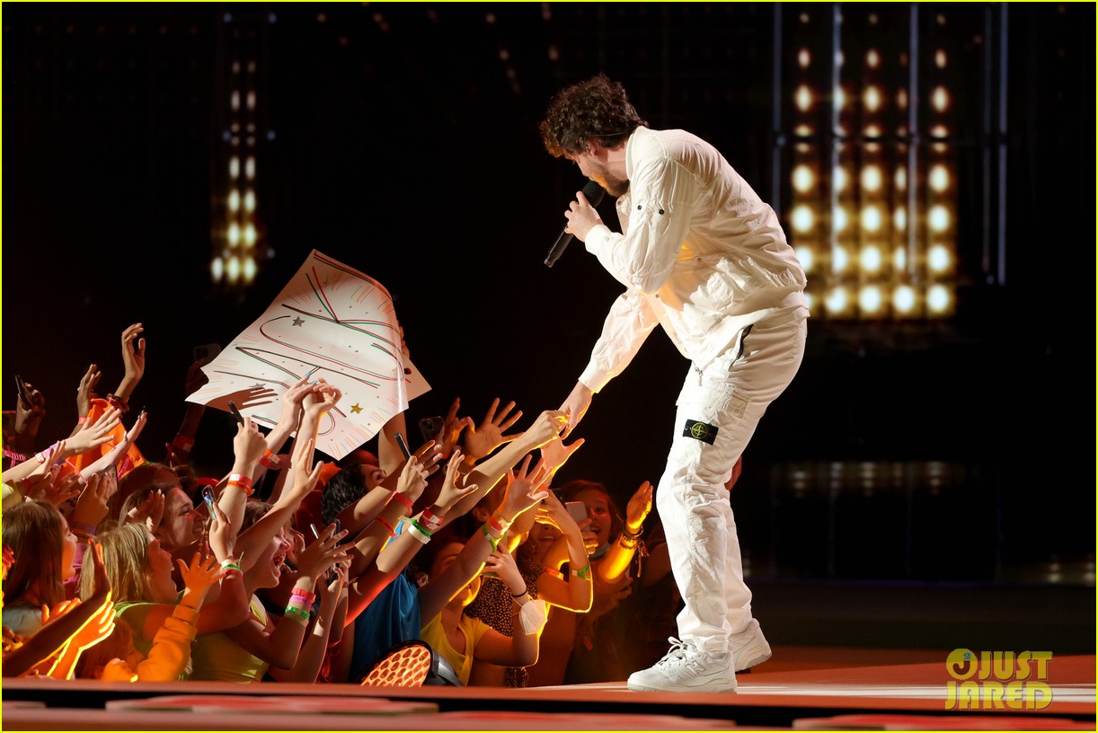 Jack Harlow Gets Covered in Slime After Performance at Kids' Choice Awards 2022