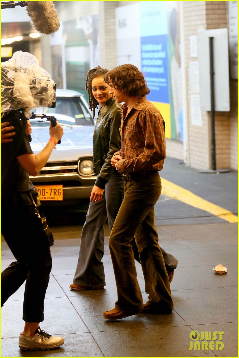 Tom Holland Wears a Retro Outfit While Filming 'The Crowded Room' Series