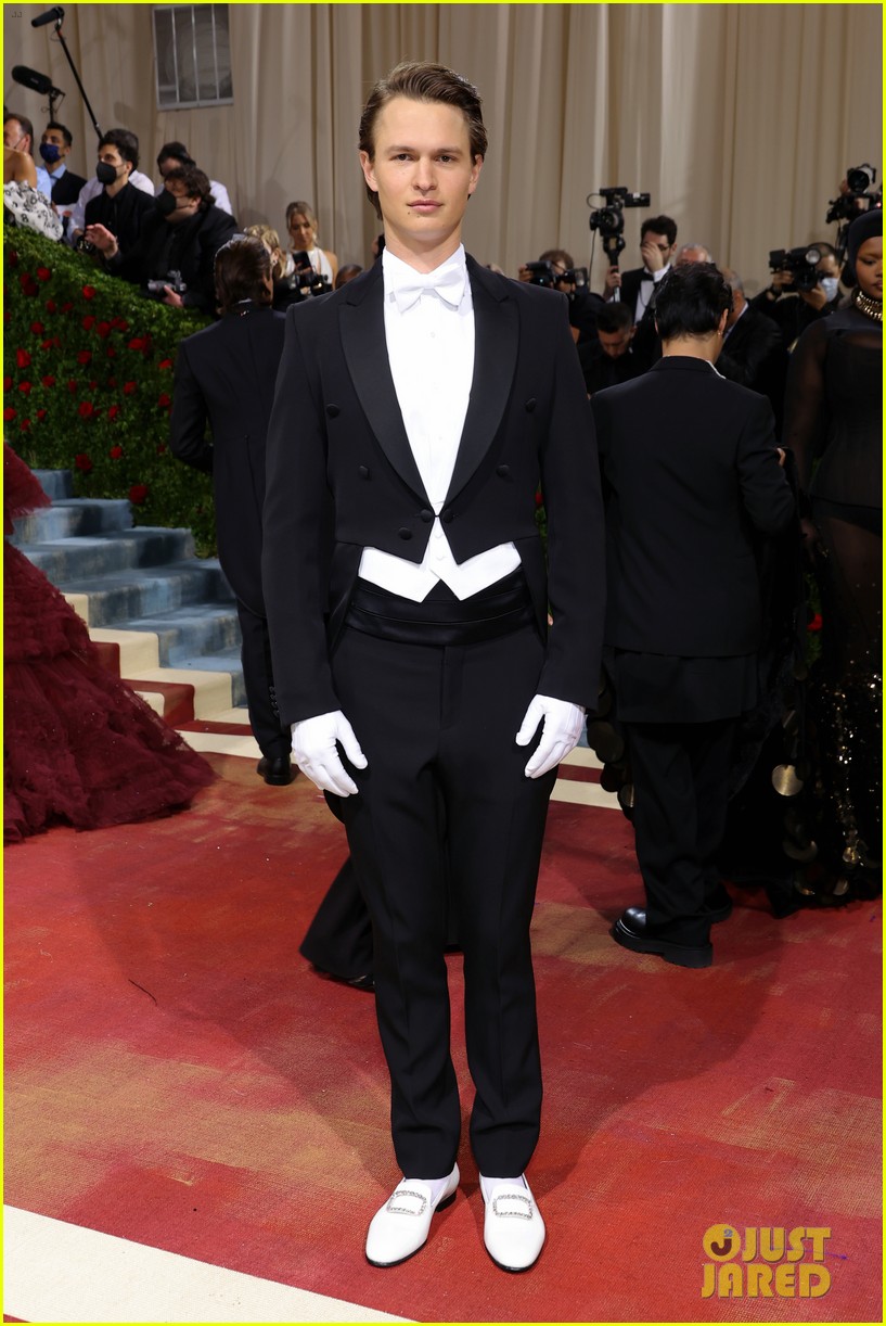 Ansel Elgort Shares a Moment With Adrien Brody on Met Gala Steps