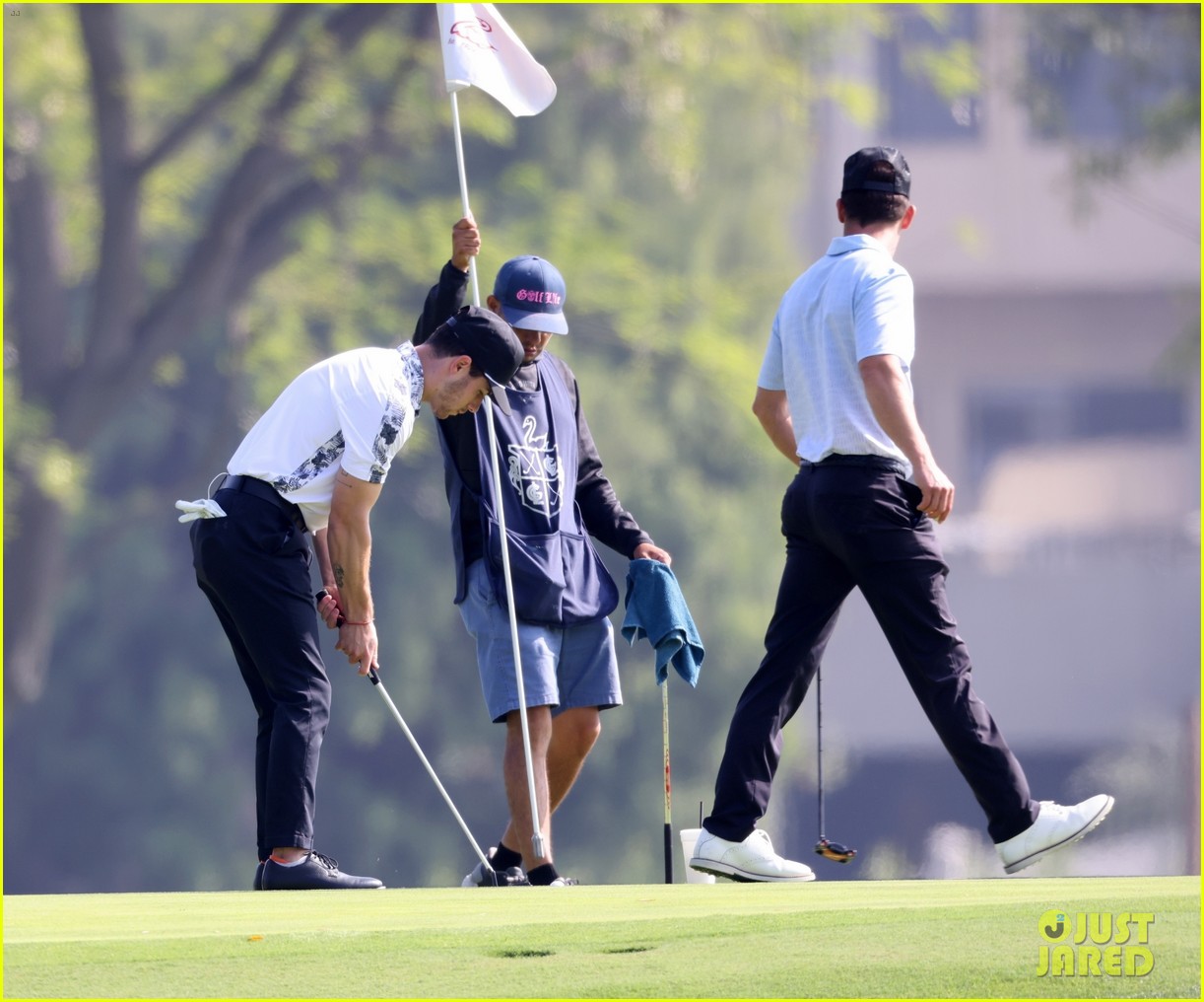Nick Jonas Enjoys An Afternoon on the Golf Course