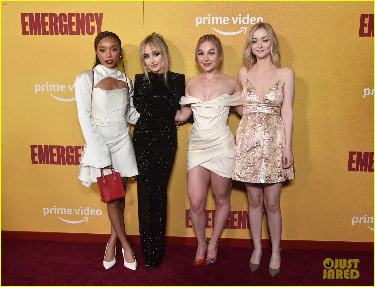 Sabrina Carpenter, Summer Madison, Gillian Rabin & Maddie Nichols Step Out in Style For 'Emergency' Premiere in LA