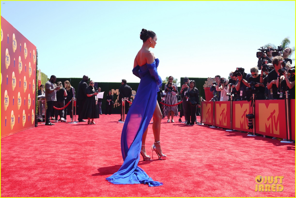 Vanessa Hudgens Stuns In Bold Blue Ahead of Hosting MTV Movie & TV Awards 2022