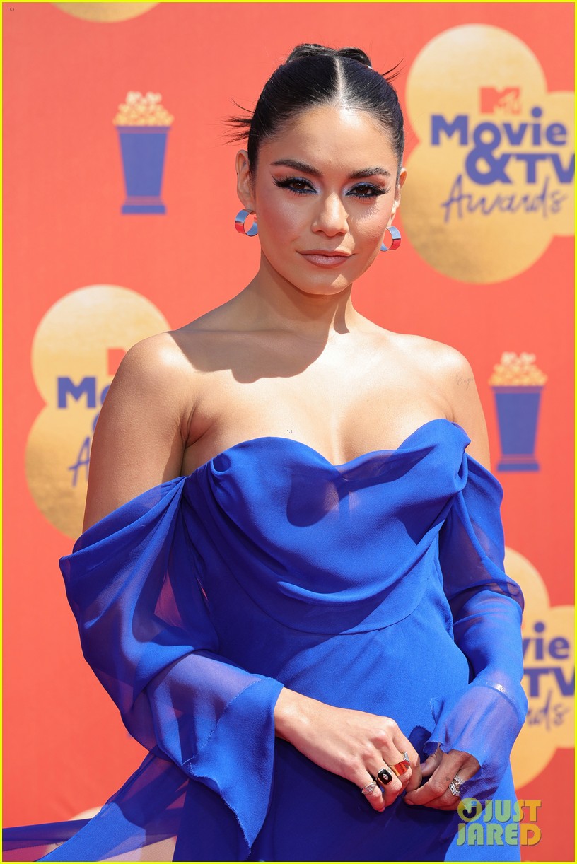 Vanessa Hudgens Stuns In Bold Blue Ahead of Hosting MTV Movie & TV Awards 2022