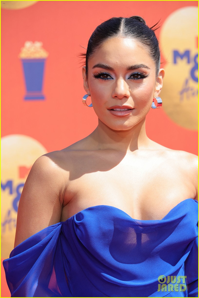 Vanessa Hudgens Stuns In Bold Blue Ahead of Hosting MTV Movie & TV Awards 2022