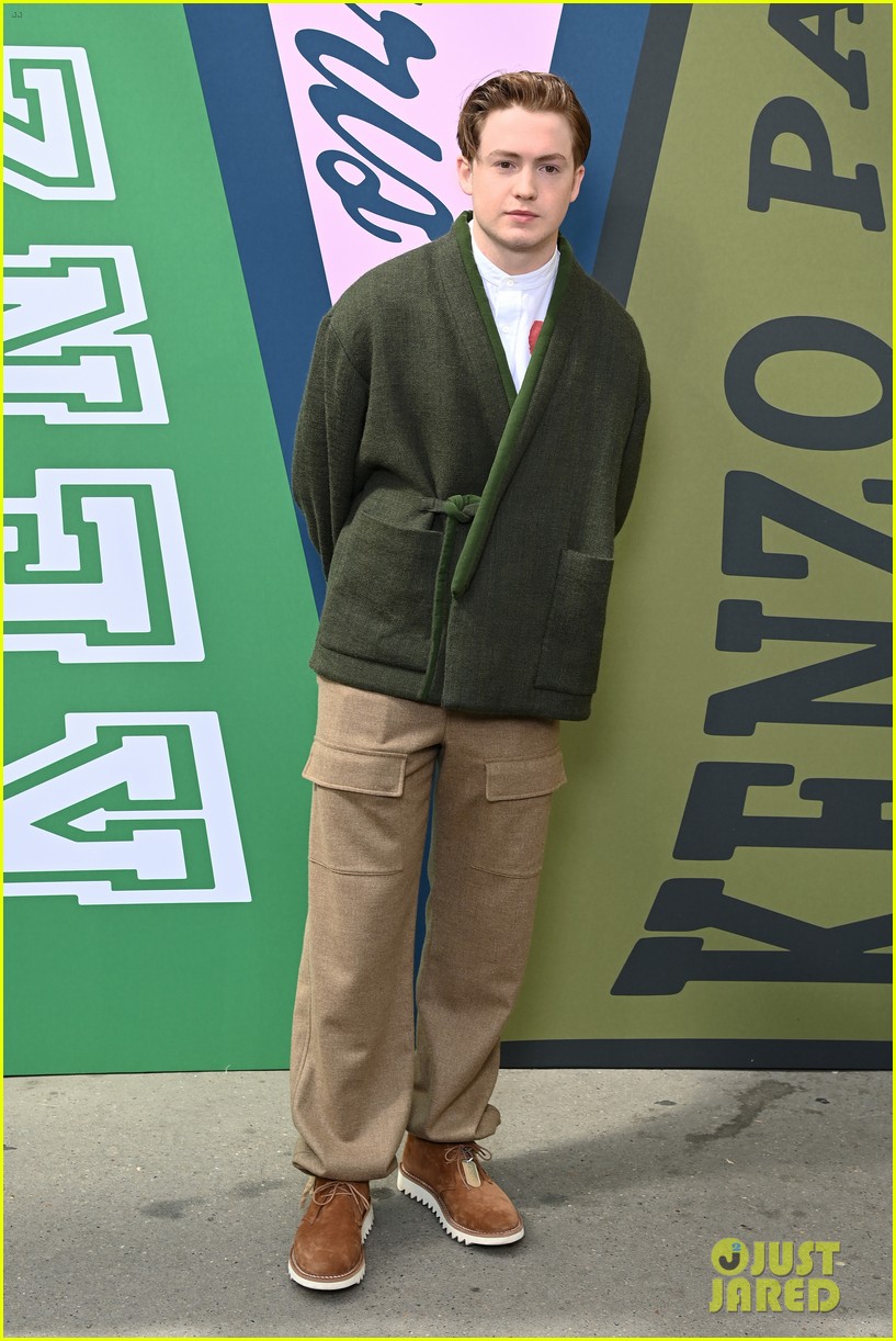 'Heartstopper' Stars Yasmin Finney & Kit Connor Sit Front Row at Kenzo Fashion Show