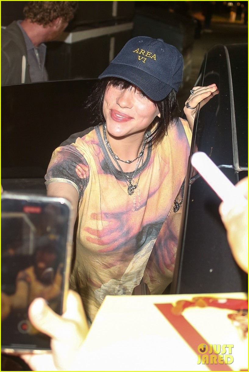 Billie Eilish is Greeted by Fans While Leaving Her Brother Finneas' Concert in WeHo