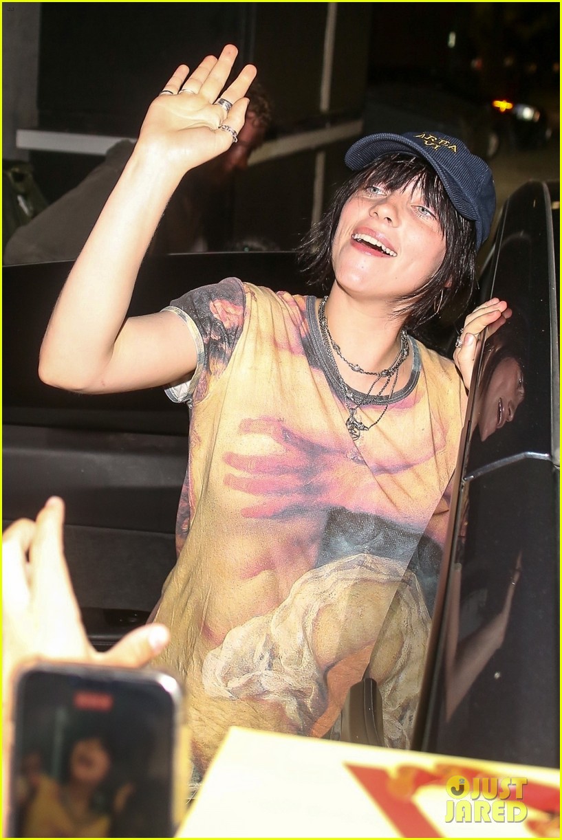 Billie Eilish is Greeted by Fans While Leaving Her Brother Finneas' Concert in WeHo