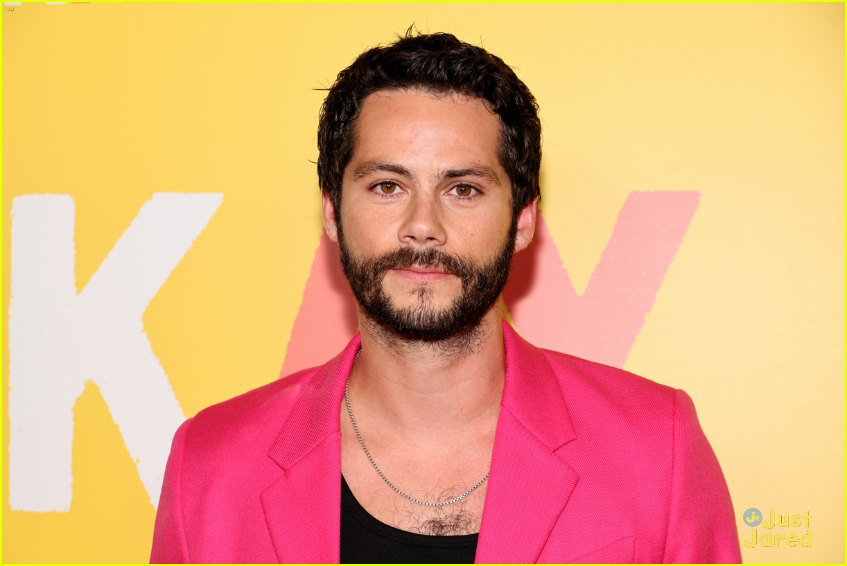 Dylan O'Brien Wears Hot Pink Suit to 'Not Okay' Premiere with Zoey Deutch