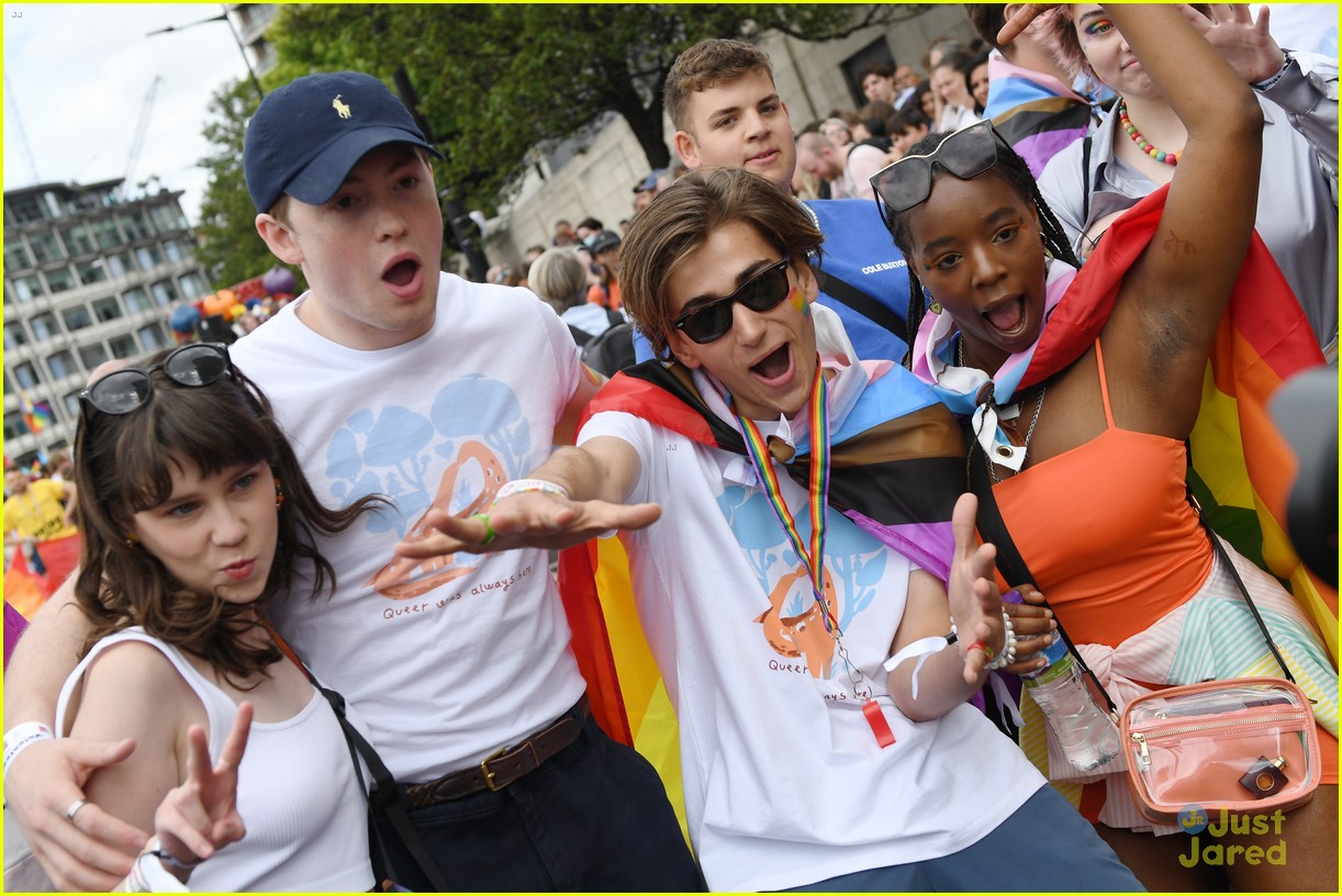 The Cast of 'Heartstopper' Walk In London Pride Parade - See All the Photos!
