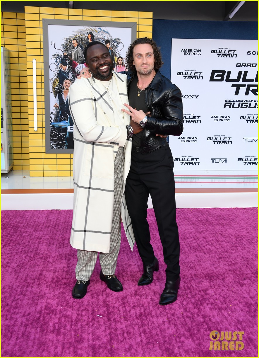 Joey King & Logan Lerman Attend the L.A. Premiere of Their New Movie 'Bullet Train'