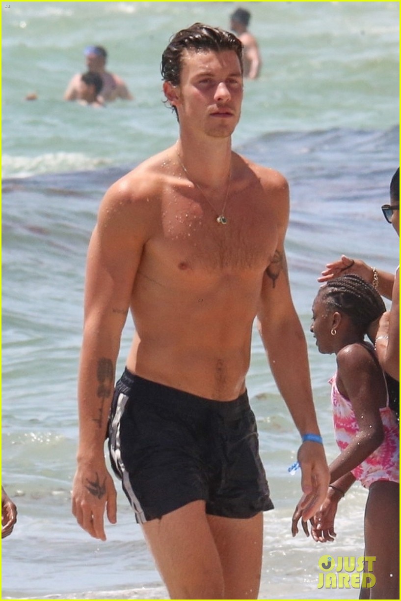 Shawn Mendes Spotted at the Beach in Miami - See the New Shirtless Photos!