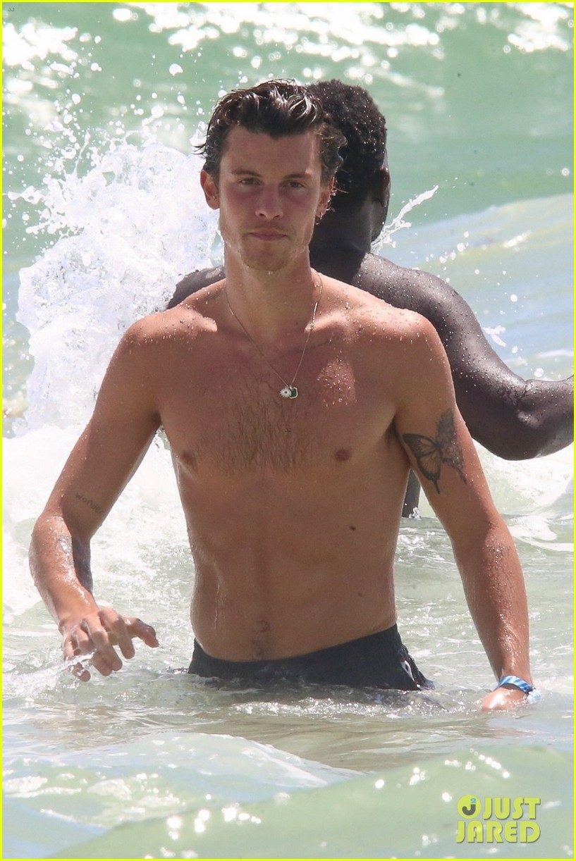 Shawn Mendes Spotted at the Beach in Miami - See the New Shirtless Photos!