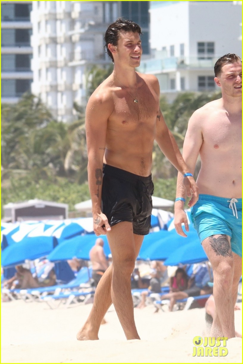 Shawn Mendes Spotted at the Beach in Miami - See the New Shirtless Photos!