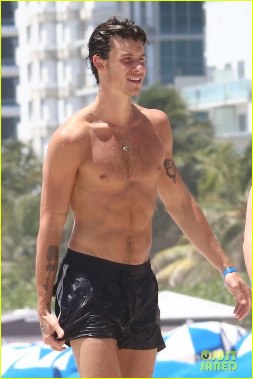 Shawn Mendes Spotted at the Beach in Miami - See the New Shirtless Photos!