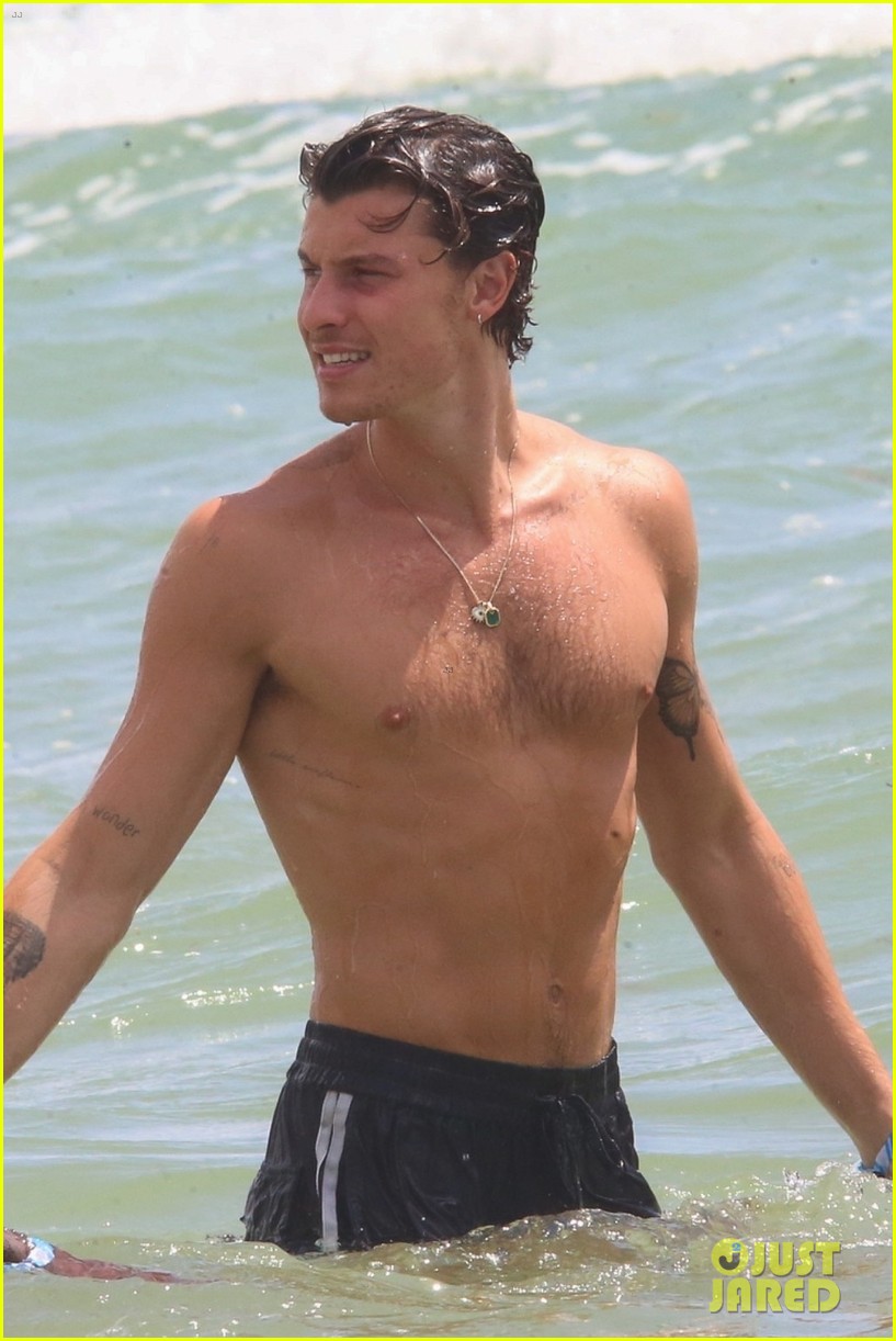 Shawn Mendes Spotted at the Beach in Miami - See the New Shirtless Photos!
