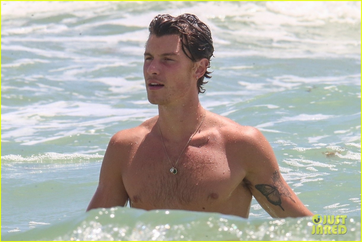 Shawn Mendes Spotted at the Beach in Miami - See the New Shirtless Photos!