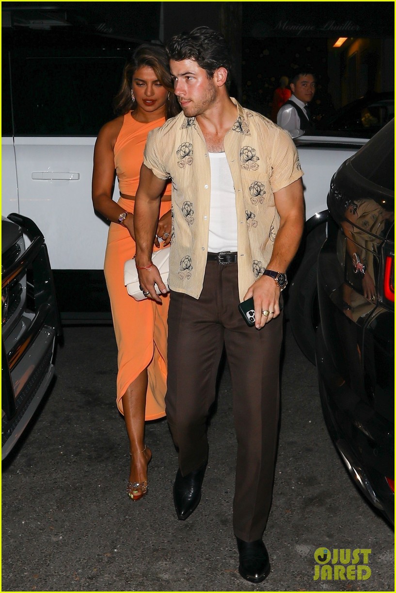 Nick Jonas Steps Out for Dinner with Wife Priyanka Chopra in WeHo