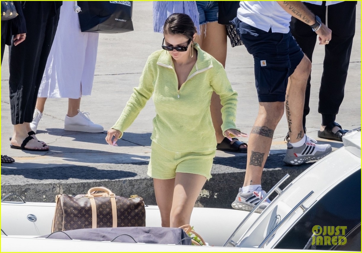 Selena Gomez Wears Lime Green For Her Latest Italian Outing