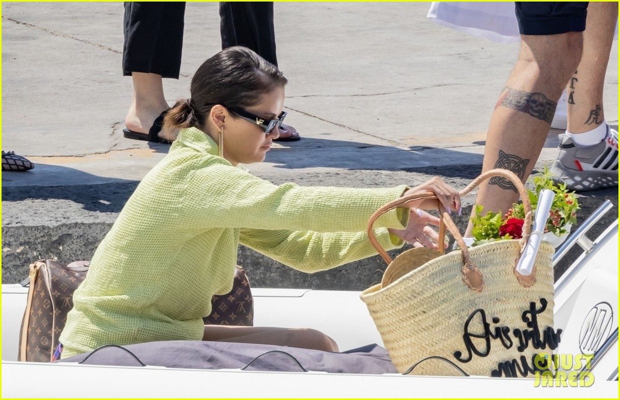 Selena Gomez Wears Lime Green For Her Latest Italian Outing