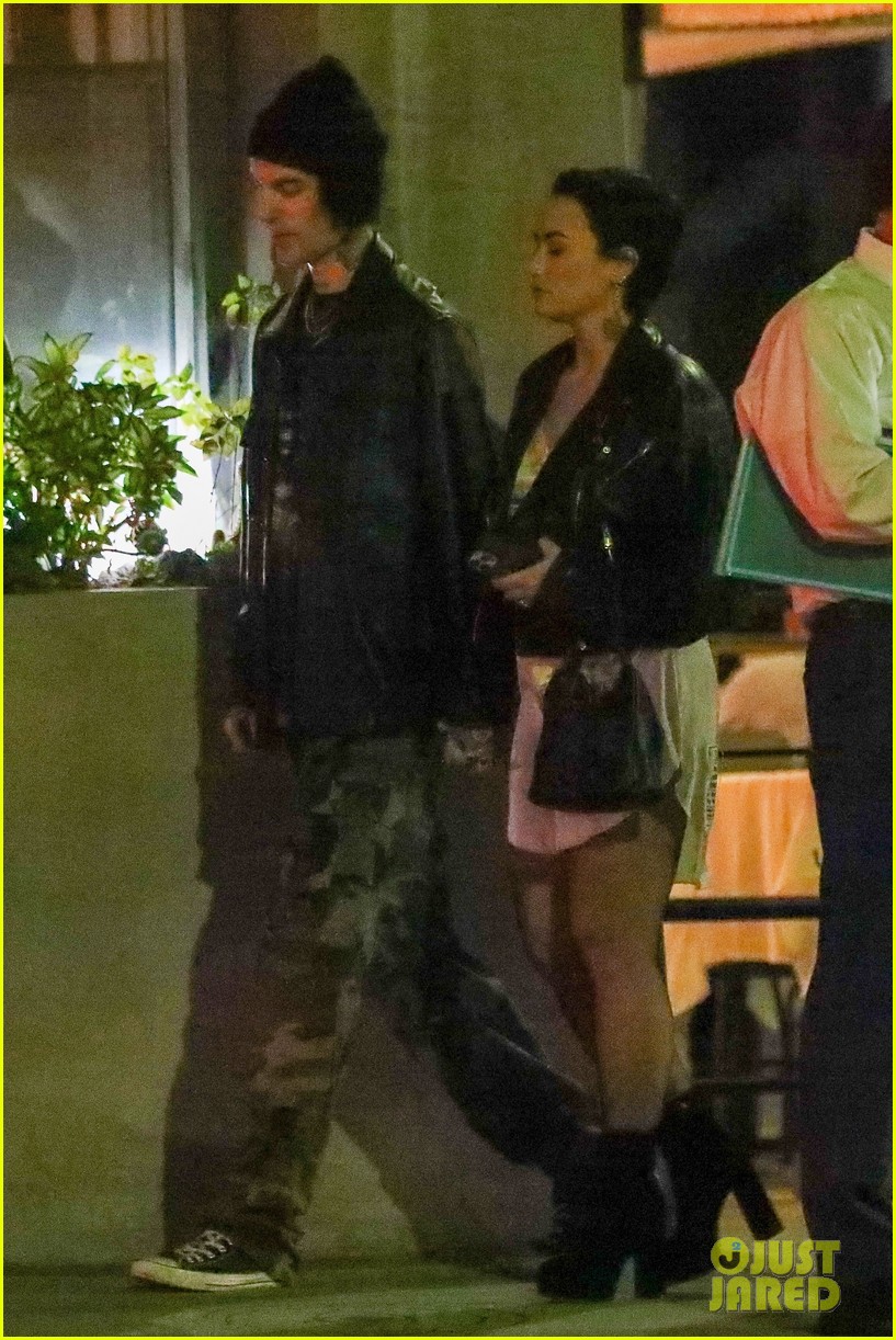 Demi Lovato & Boyfriend Jutes Hold Hands While Out For Dinner in Los Angeles
