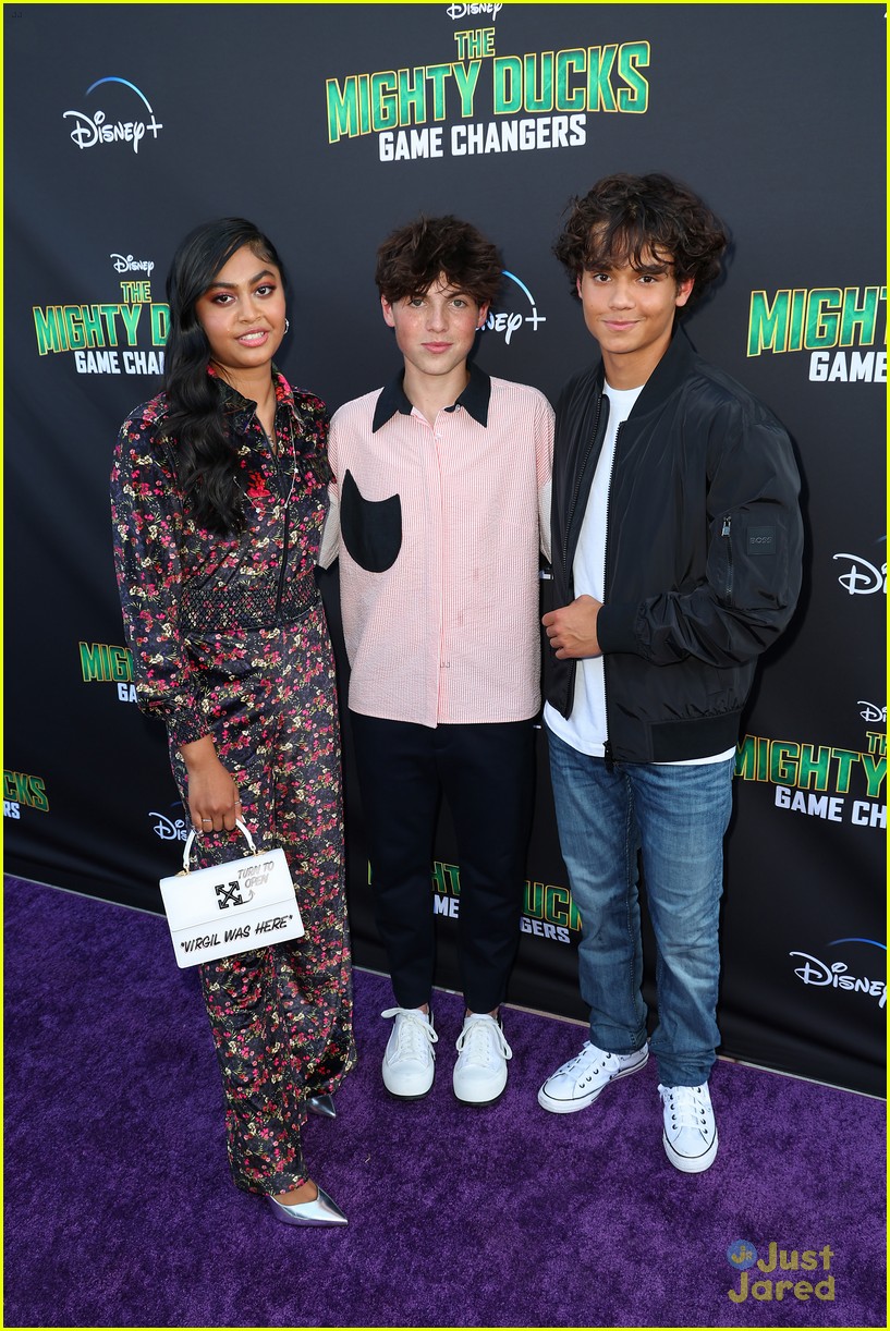 Brady Noon, Luke Islam, Sway Bhatia & More Premiere 'The Mighty Ducks: Game Changers' Season 2 at Hockey Game